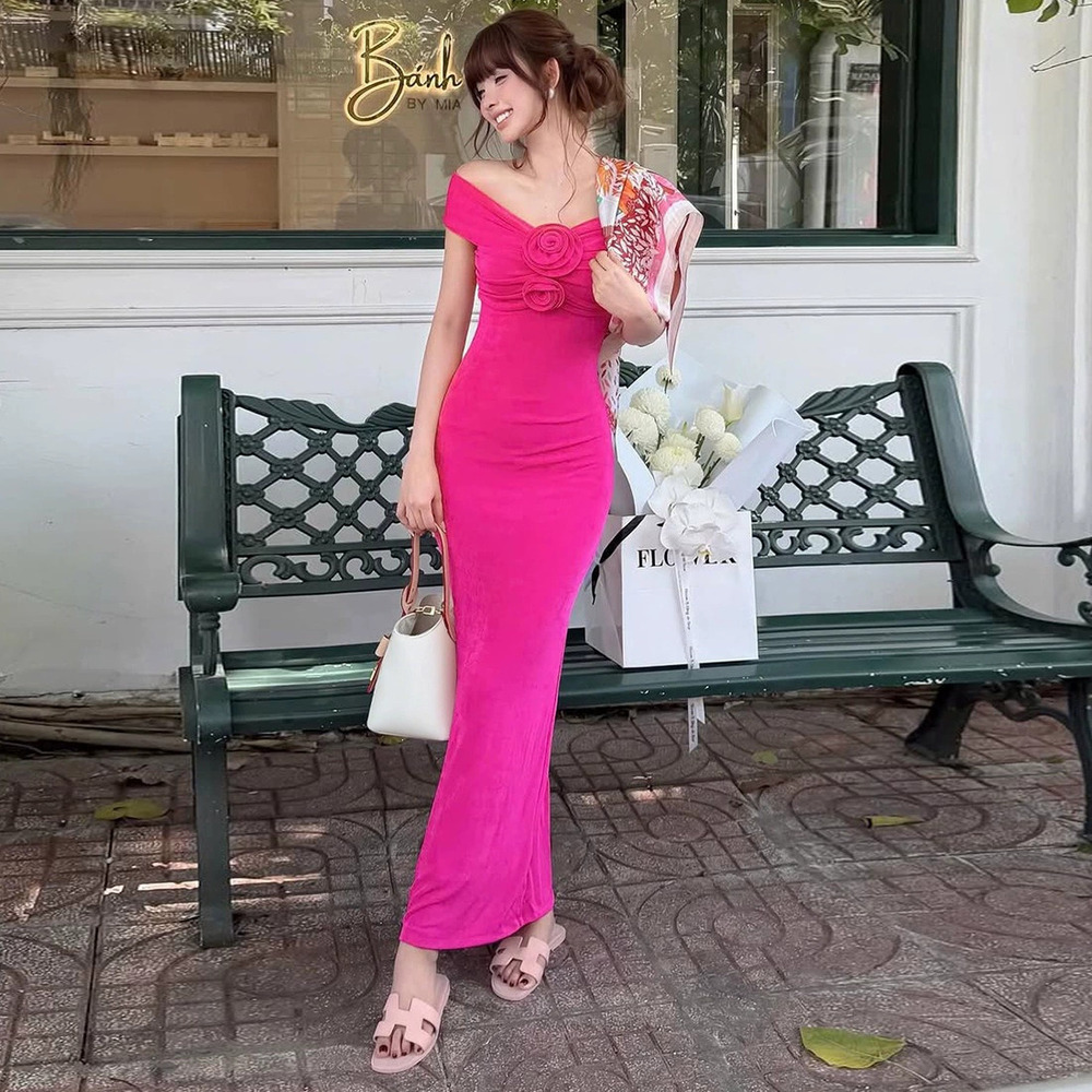 Zara Off Shoulder Bodycon Dress Slim Waist Cinched Spring Summer